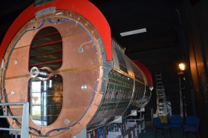 Detector central de partículas no CERN.